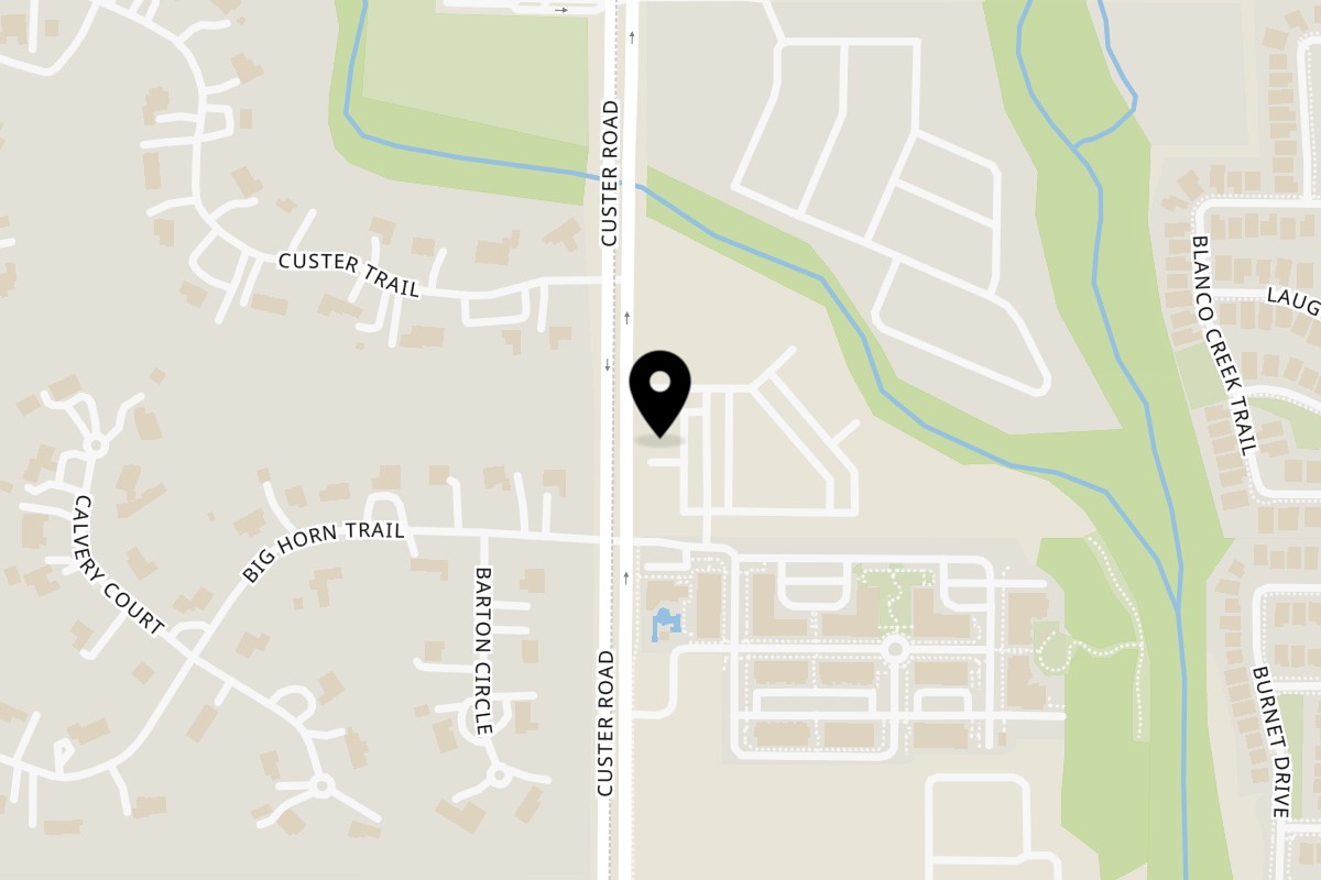 Map showing the location of Tiger Ramen on 4041 S Custer Rd Unit 2110 in McKinney
